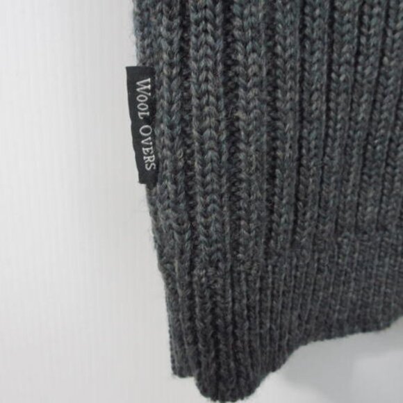 Woolovers Heavy 100% British Wool Ribbed Cardigan Preppy Minimalist - Picture 7 of 11